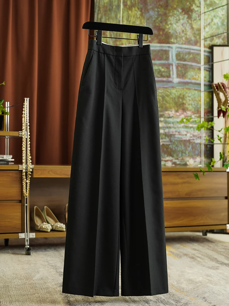 Damen Elegante und bequeme weite Stoffhose Nord Taschen
