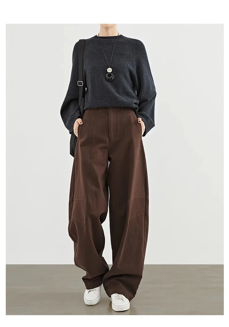 Damen Elegante und Bequeme weite Hosen Nord Taschen
