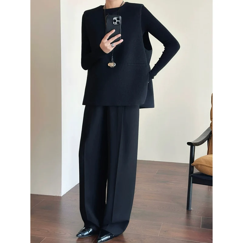Damen Elegante und bequeme weite Anzughose Nord Taschen