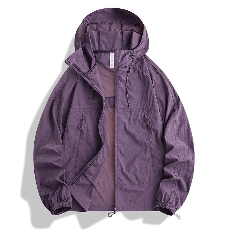 Herren Ultraleichte Kapuzen‑Windjacke mit Packfunktion, Meshfutter & Reißverschlusstaschen Nord Taschen