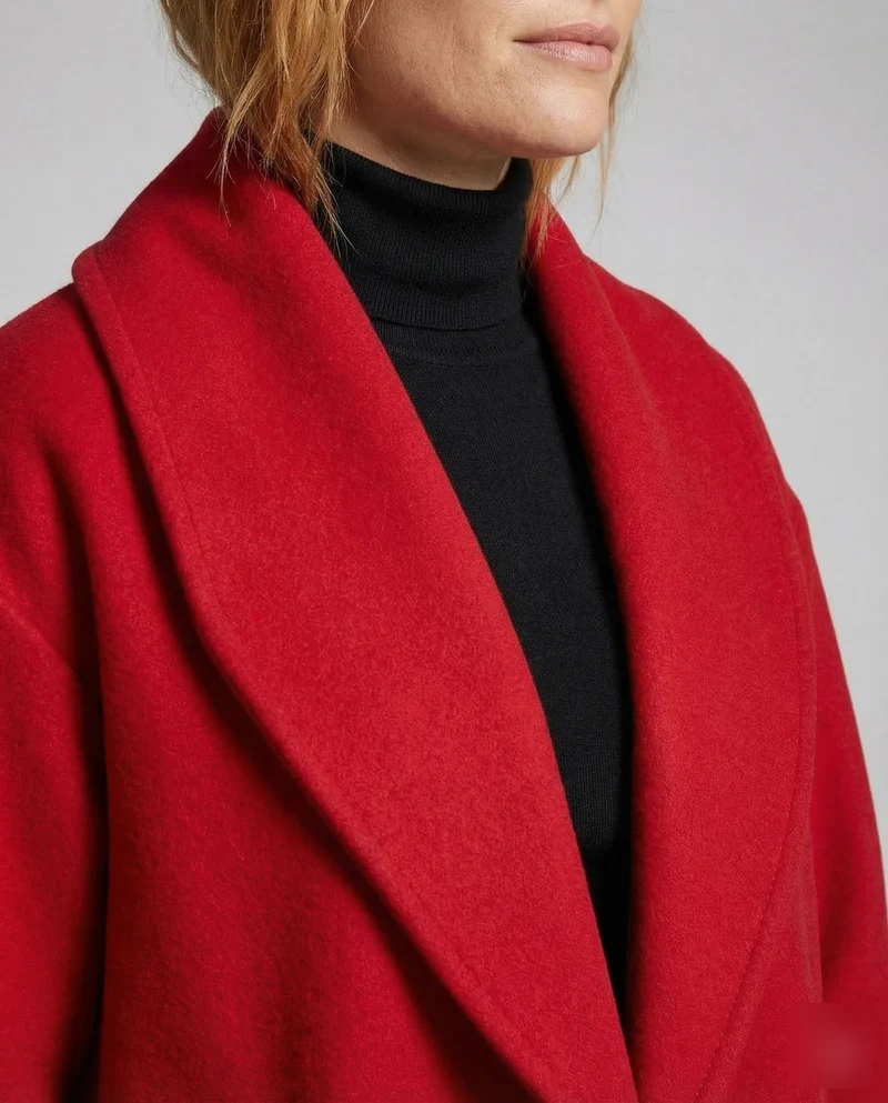 Damen Übergangsjacke mit Rundhalsausschnitt & Ein-Knopf-Verschluss