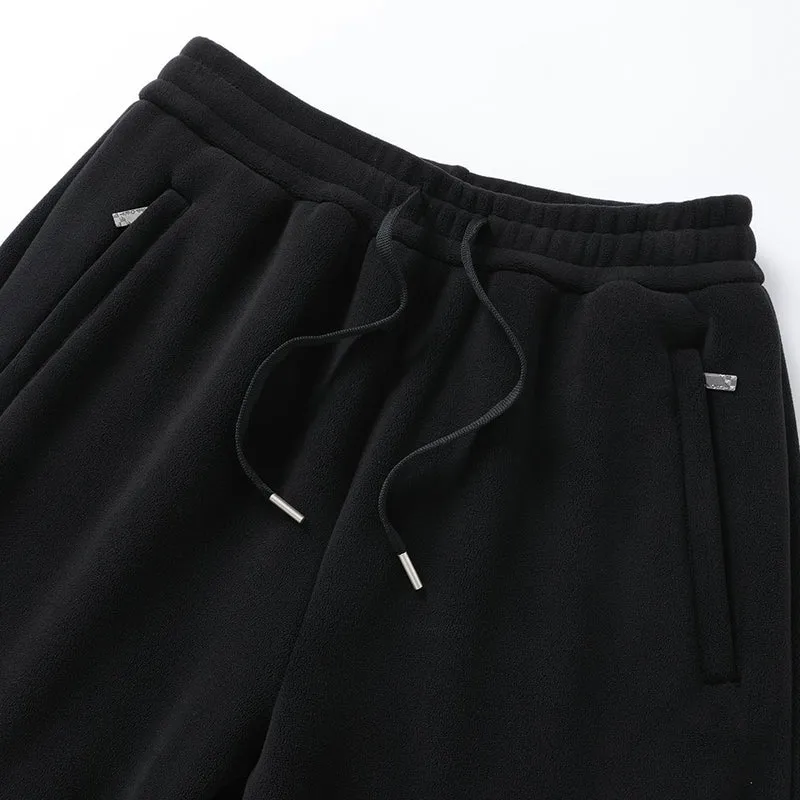 Herren Thermo-Fleece-Jogginghose mit angerauter Innenseite und Kordelbund Nord Taschen