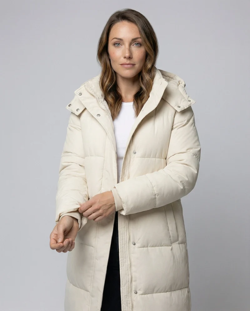 Extra Lange Damen Steppjacke - Arvani