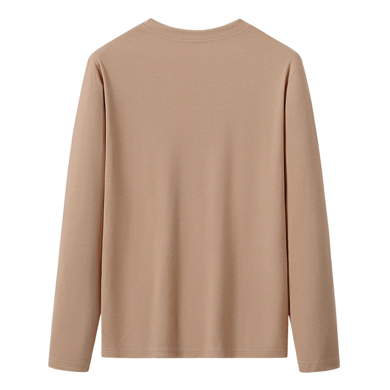 Herren Langärmeliges Rundhals-Basicsweatshirt aus weichem Baumwollmix Nord Taschen