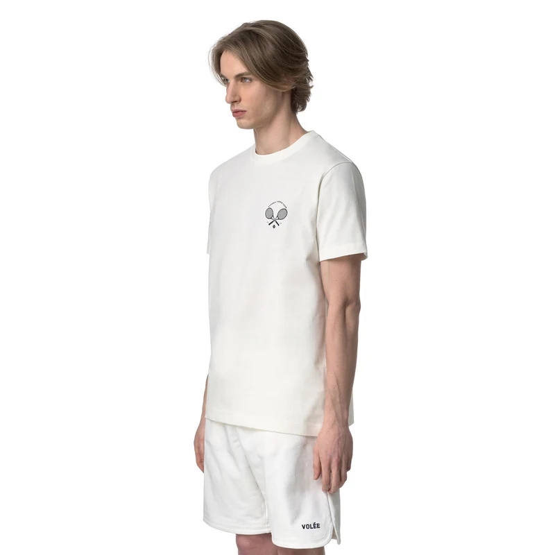 TENNIS CLUB T-SHIRT - T-Shirts & Top - T-Shirt - Unisex - White Avorio-Navy Tennis Club