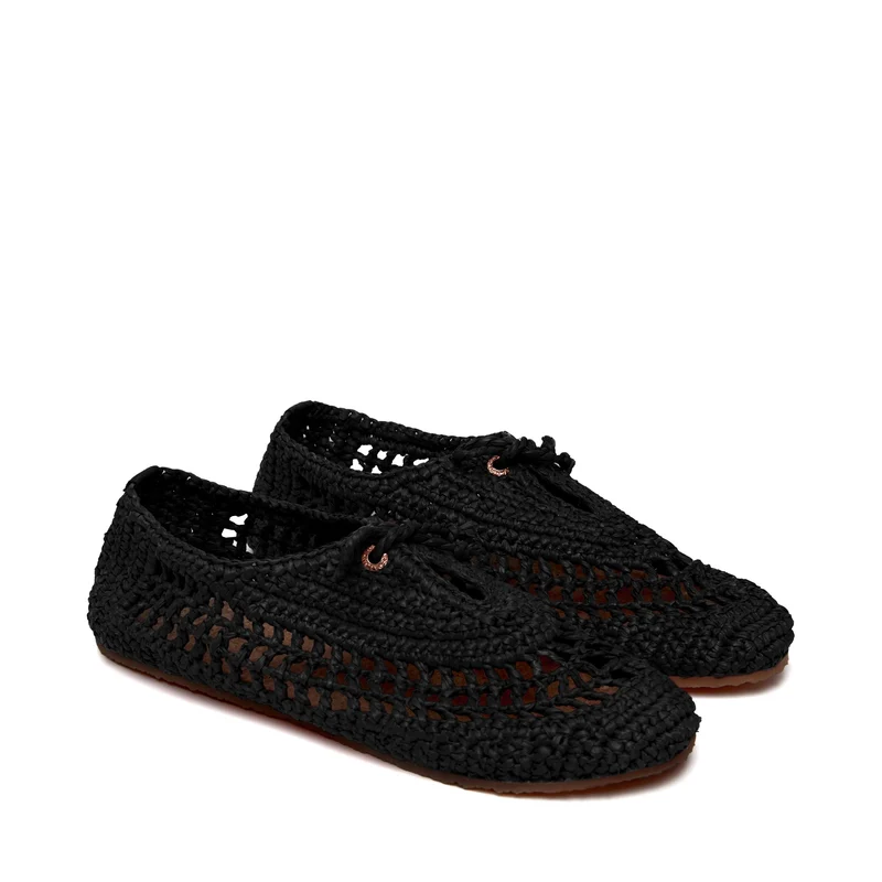 3021 CROCHET BALLERINA - Ballerine - Ballerina - Woman - Black