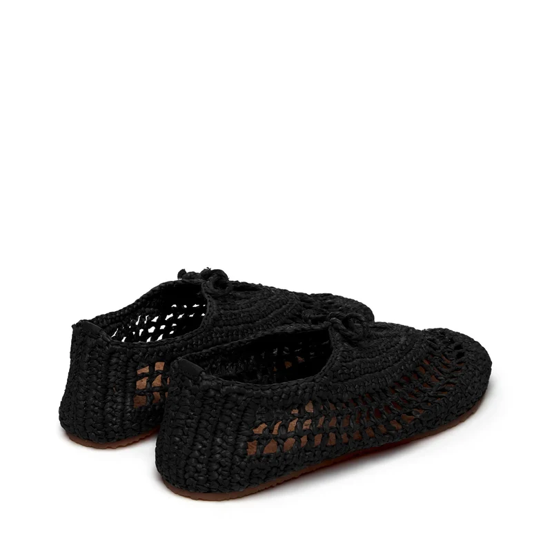 3021 CROCHET BALLERINA - Ballerine - Ballerina - Woman - Black