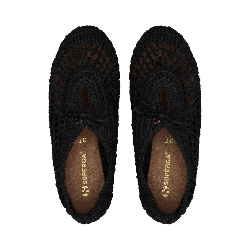 3021 CROCHET BALLERINA - Ballerine - Ballerina - Woman - Black