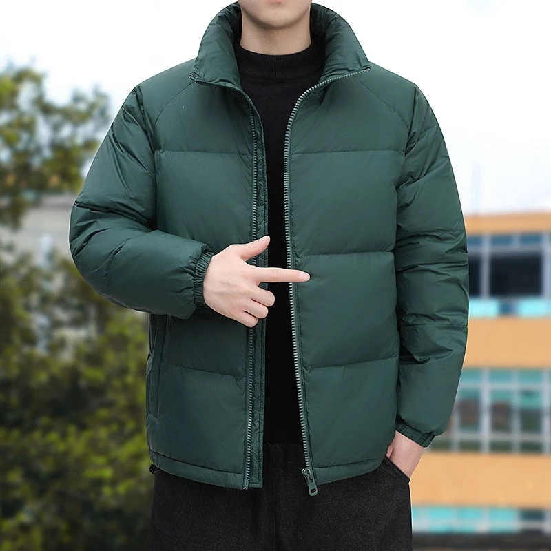 Herren Kurz geschnittene Thermoregulierende Steppjacke mit hohem Stehkragen & Zwei-Wege-Reißverschluss Nord Taschen