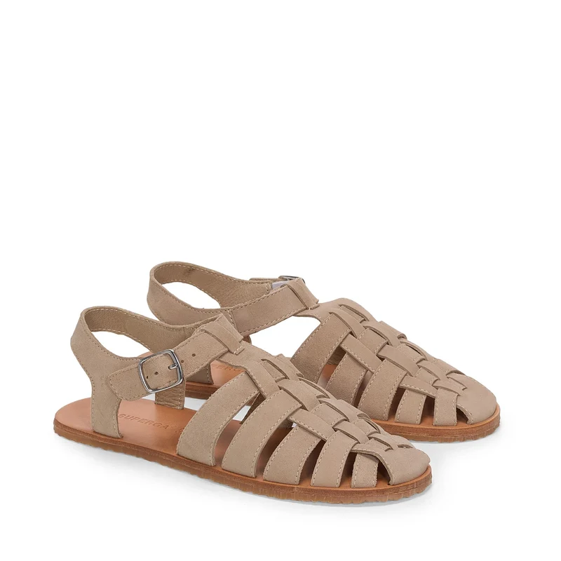 3019 FISHERMAN SANDAL SUEDE - Sandals - Sandal - Unisex - Beige Camel
