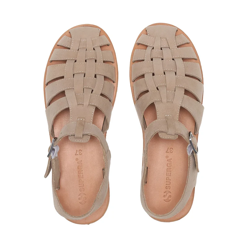 3019 FISHERMAN SANDAL SUEDE - Sandals - Sandal - Unisex - Beige Camel