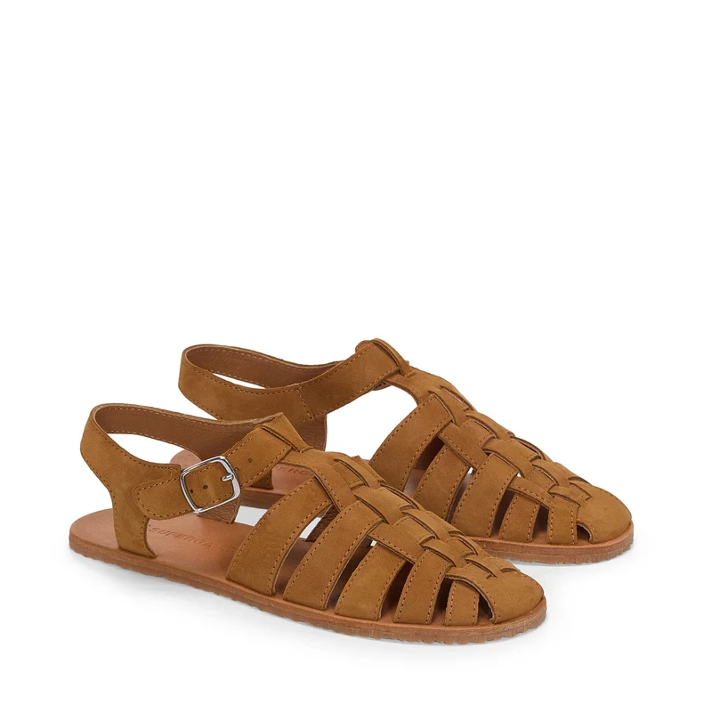 3019 FISHERMAN SANDAL SUEDE - Sandals - Sandal - Unisex - Brown Brique