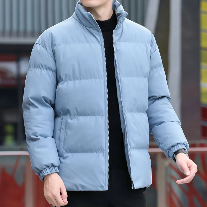Herren Kurz geschnittene gesteppte Thermojacke mit Stehkragen, Zwei‑Wege Reißverschluss und elastischen Bündchen Nord Taschen