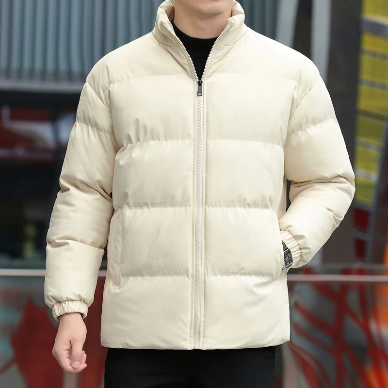 Herren Kurz geschnittene gesteppte Thermojacke mit Stehkragen, Zwei‑Wege Reißverschluss und elastischen Bündchen Nord Taschen