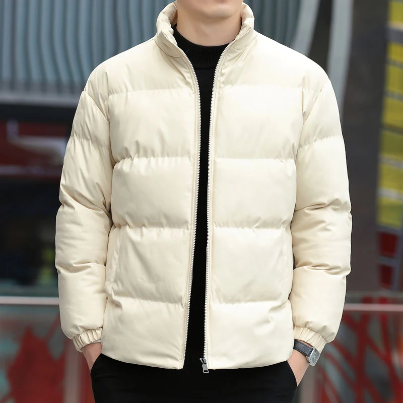 Herren Kurz geschnittene gesteppte Thermojacke mit Stehkragen, Zwei‑Wege Reißverschluss und elastischen Bündchen Nord Taschen