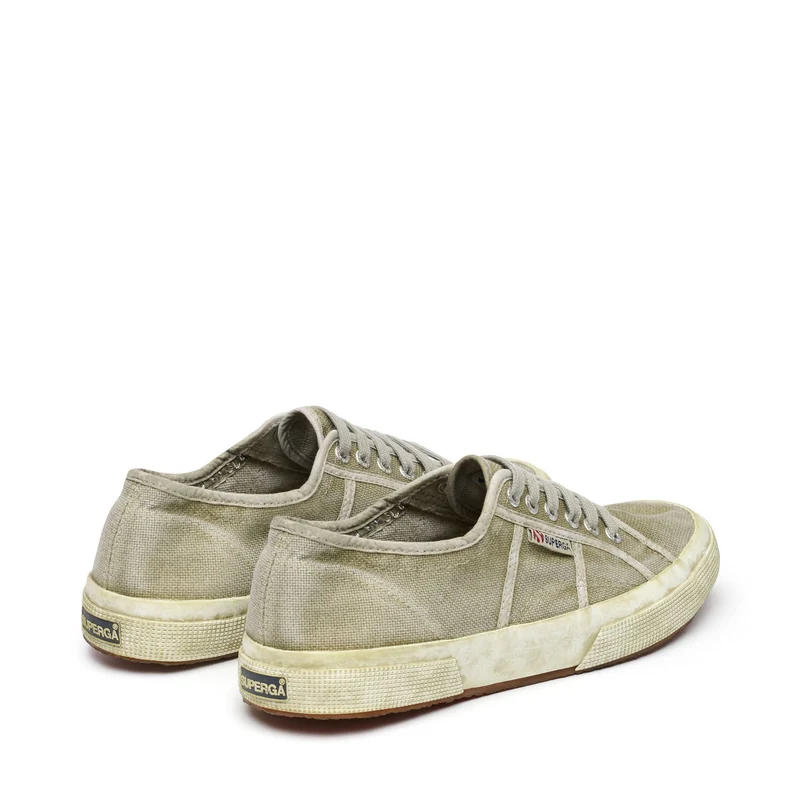 2750 COTTON DYED - Le Superga - Low Cut - Unisex - Green Dusty