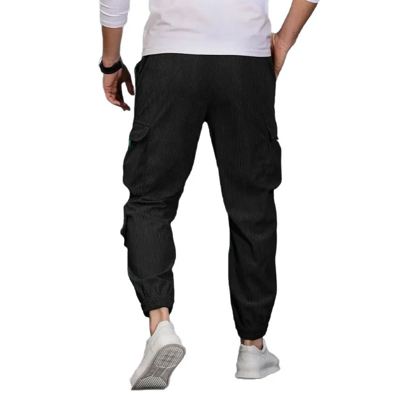 Herren Kord-Cargo-Jogginghose mit elastischem Bund, Tunnelzug & Multifachtaschen Nord Taschen