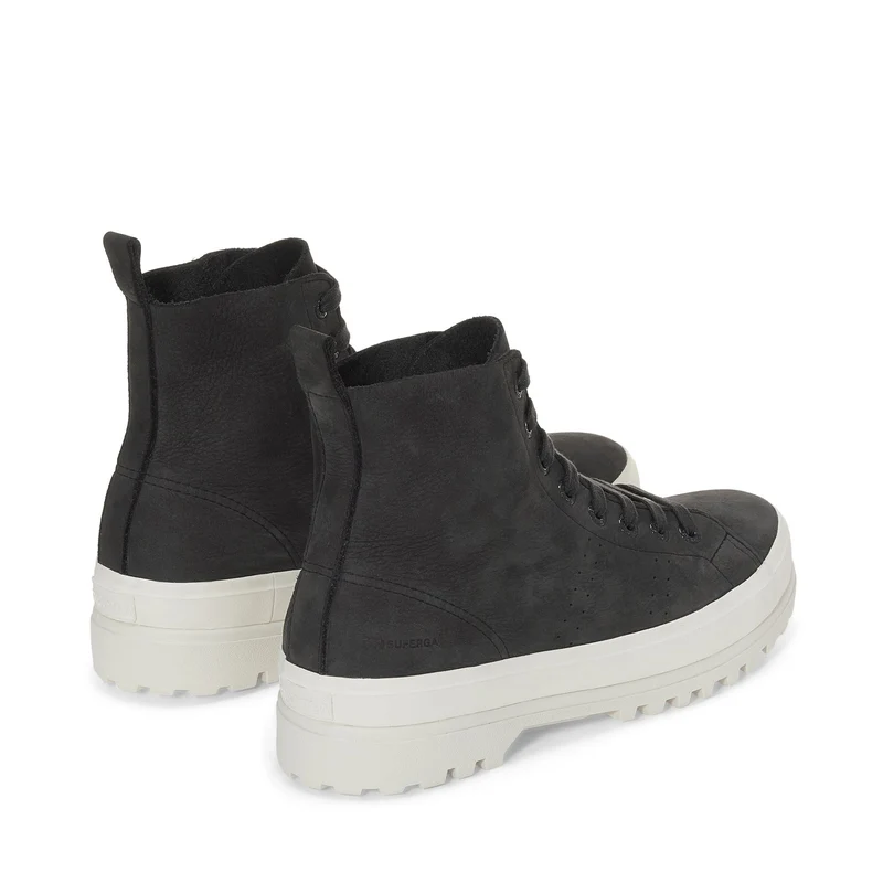 2644 NUBUCK LEATHER - Ankle Boots - Laced - Unisex - Black Bristol-FAvorio