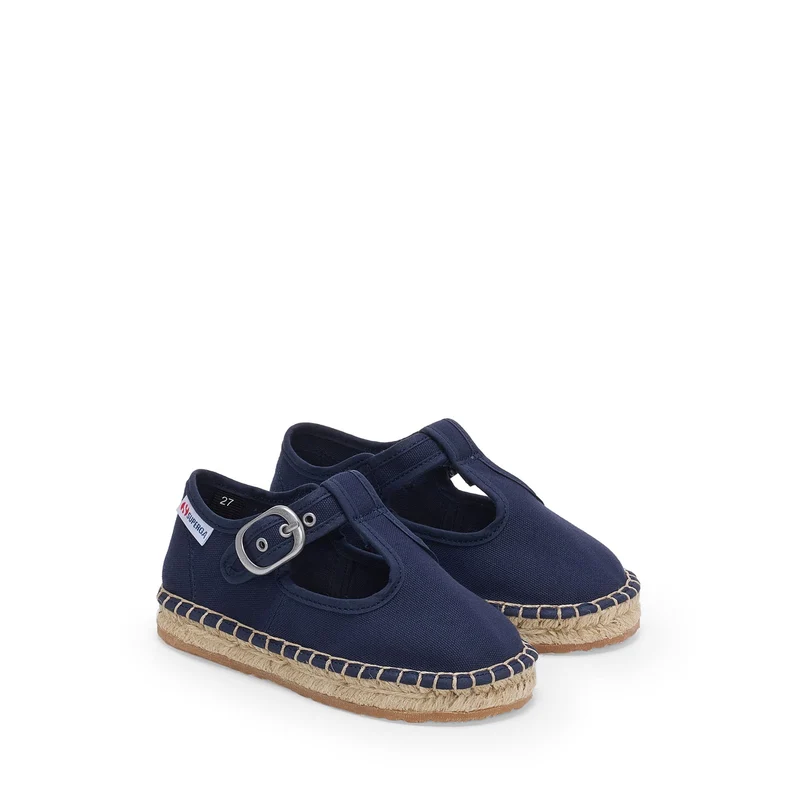 3010 MARY JANE KIDS ESPADRILLAS - Espadrilles - Low Heel - Girl - Blue Navy-Natural