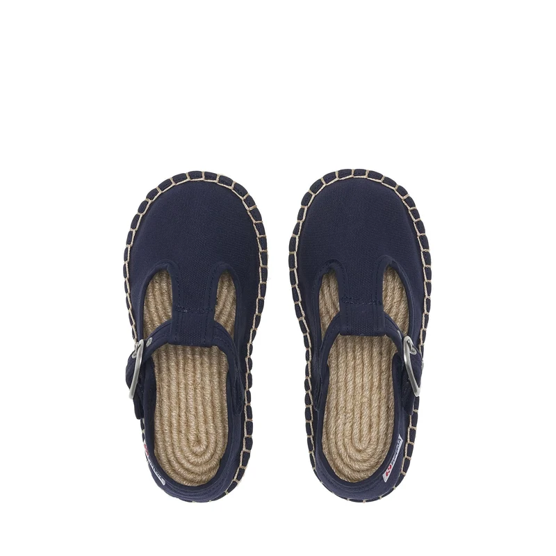 3010 MARY JANE KIDS ESPADRILLAS - Espadrilles - Low Heel - Girl - Blue Navy-Natural