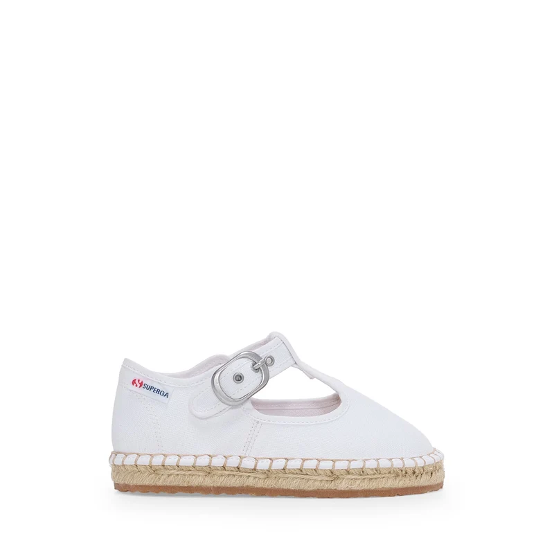 3010 MARY JANE KIDS ESPADRILLAS - Espadrilles - Low Heel - Girl - White-Natural