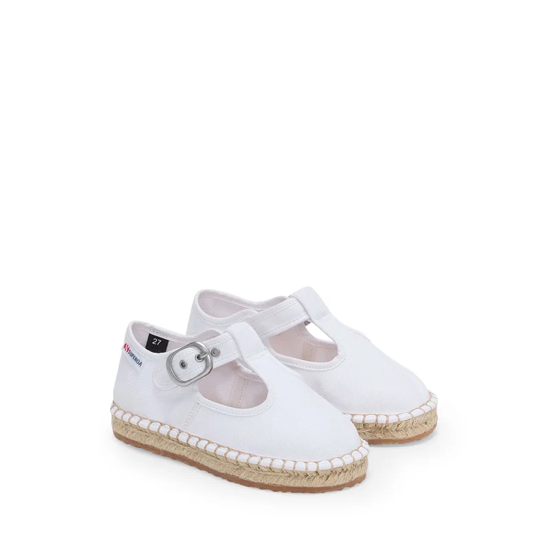 3010 MARY JANE KIDS ESPADRILLAS - Espadrilles - Low Heel - Girl - White-Natural