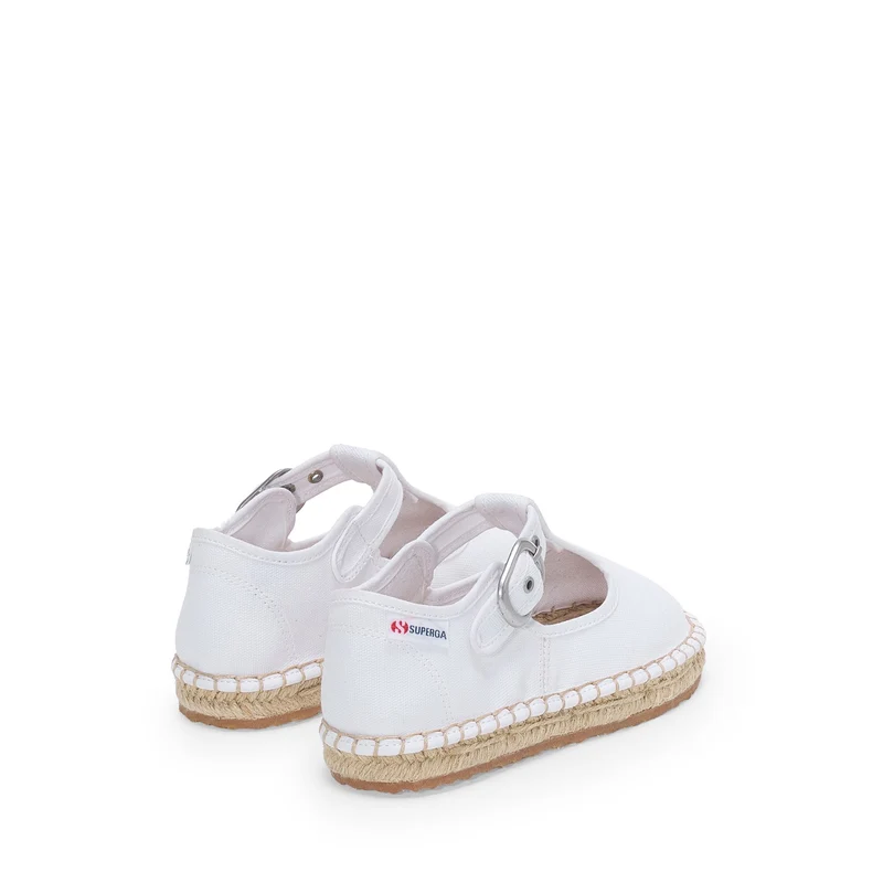 3010 MARY JANE KIDS ESPADRILLAS - Espadrilles - Low Heel - Girl - White-Natural