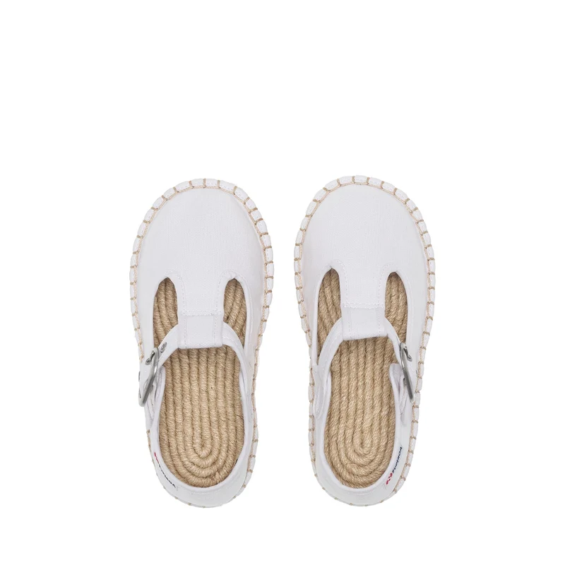 3010 MARY JANE KIDS ESPADRILLAS - Espadrilles - Low Heel - Girl - White-Natural