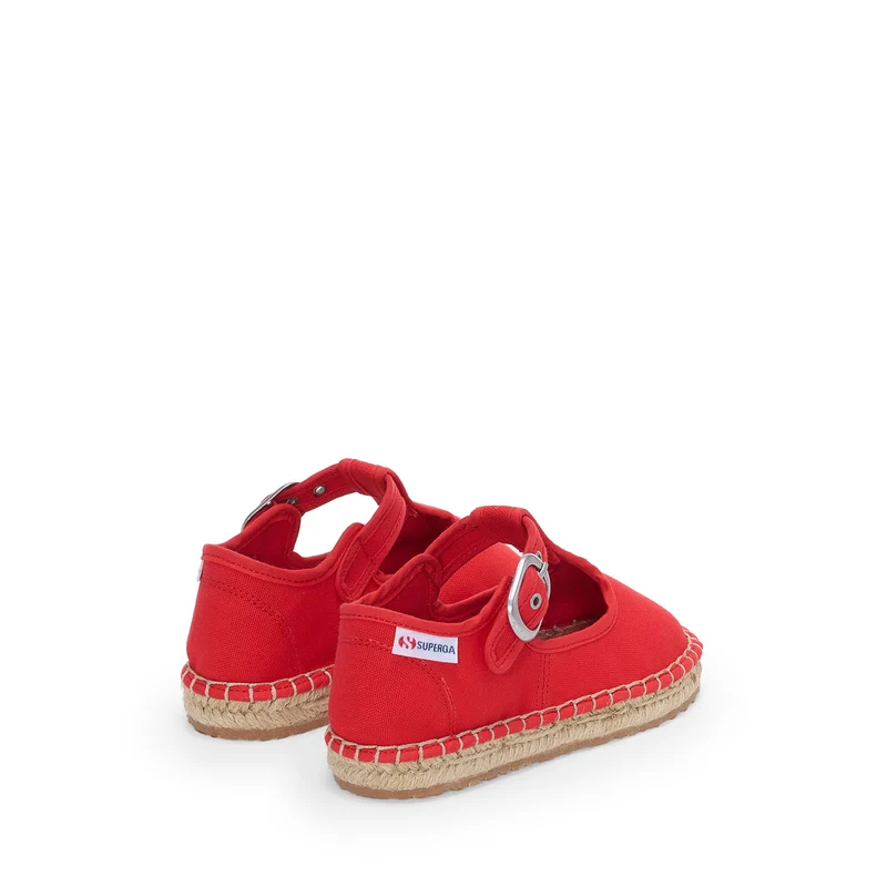 3010 MARY JANE KIDS ESPADRILLAS - Espadrilles - Low Heel - Girl - Red-Natural