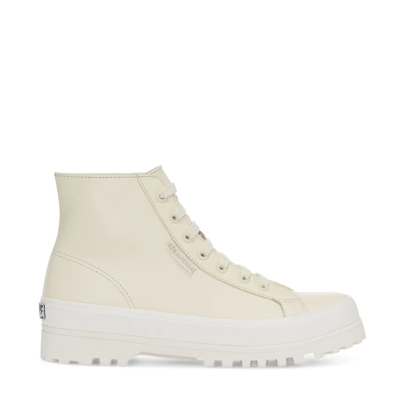 2341 ALPINA NAPPA - Ankle Boots - Laced - Unisex - Beige Natural Total-Matte-F Avorio