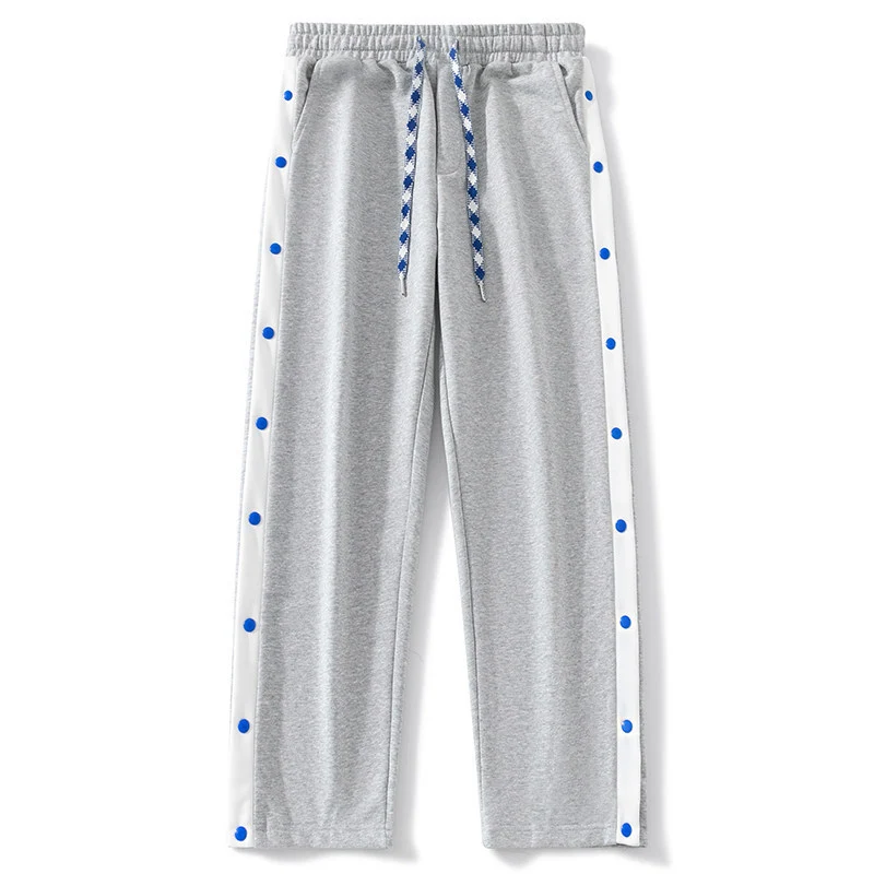 Herren Jogginghose mit Druckknopf-Seitenstreifen, elastischem Bund & Kordelzug Nord Taschen
