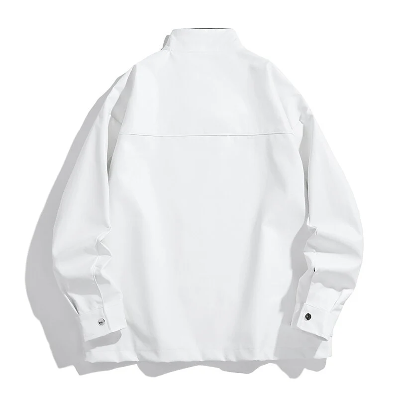 Herren gestickte Utility-Trainingsjacke im Racing‑Look mit Stehkragen Nord Taschen