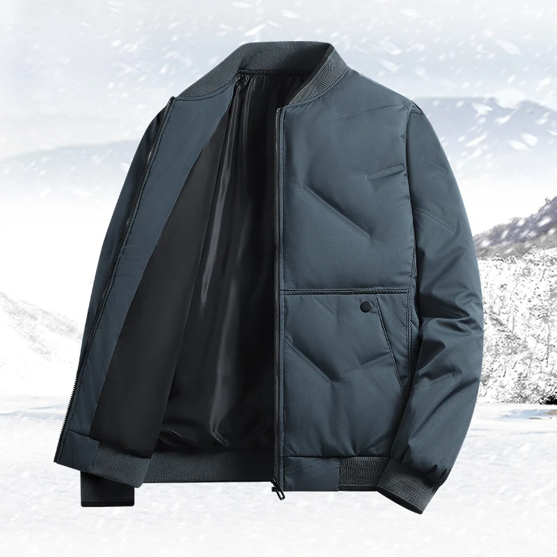 Herren Gepolsterte Thermo‑Bomberjacke mit winddichter Außenlage und warmem Futter Nord Taschen