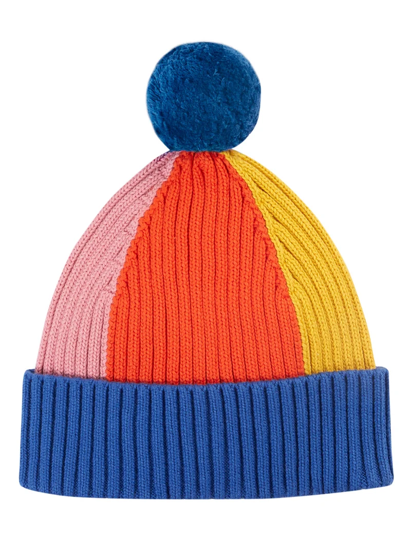 Rainbow Rib Bobble Hat