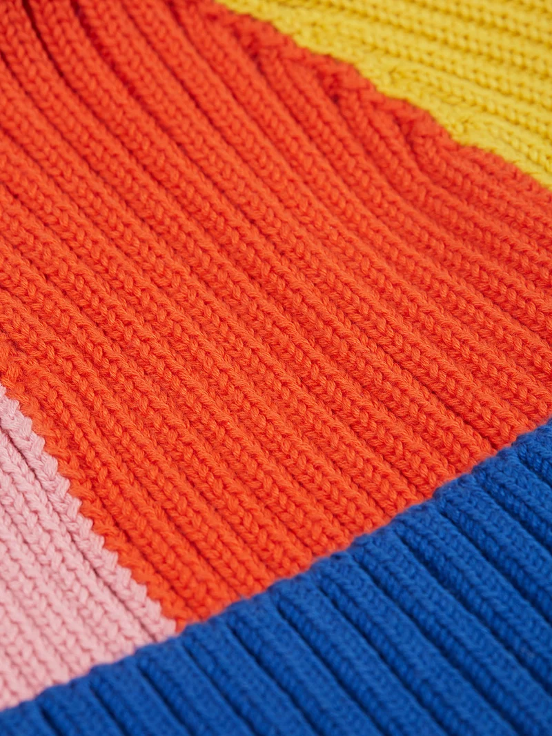 Rainbow Rib Bobble Hat