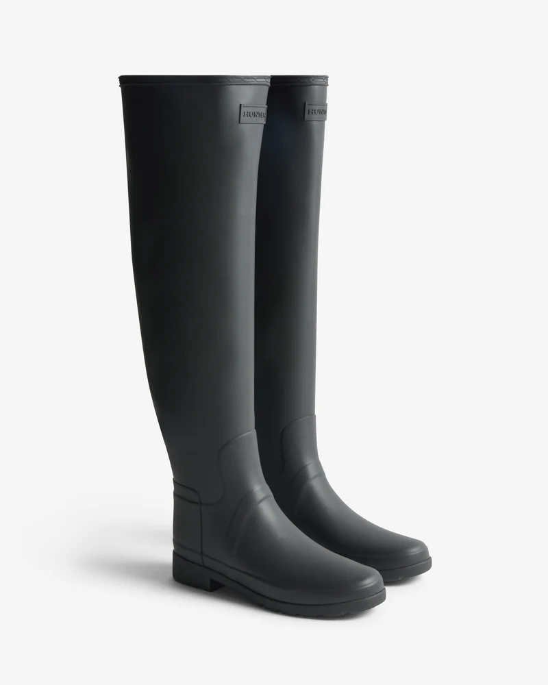 Refined Over The Knee Gummistiefel Schwarz (Damen)