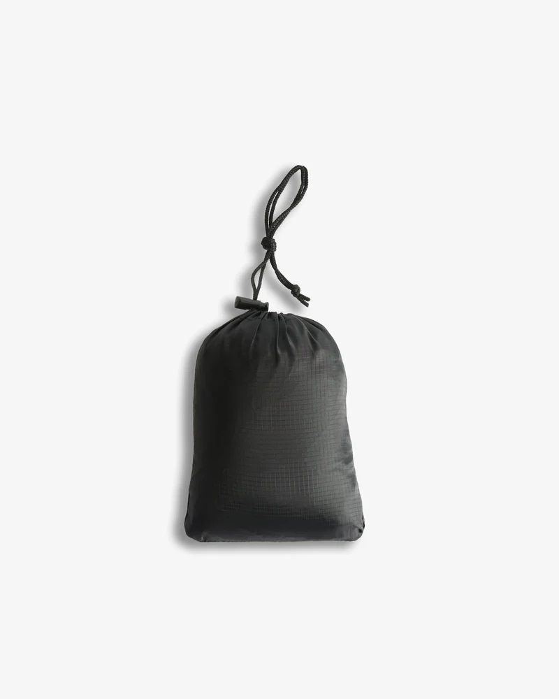 Zusammenfaltbares Poncho Schwarz (Unisex)