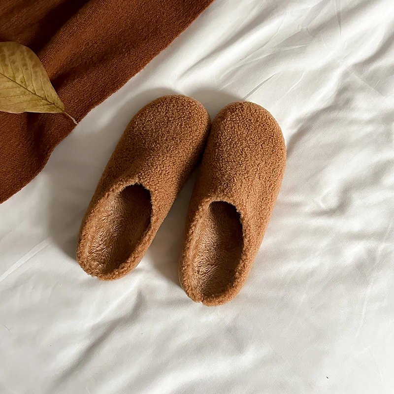 Damen Gefütterte Hausschuhe‑Slipper aus Teddyfleece mit gepolstertem Komfortfußbett Nord Taschen