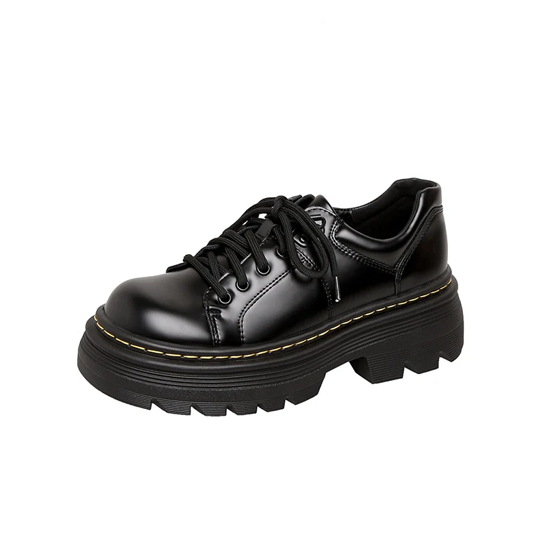 Damen Chunky-Plateau‑Schnürer im Derby‑Look mit profilierter Lug‑Sohle Nord Taschen