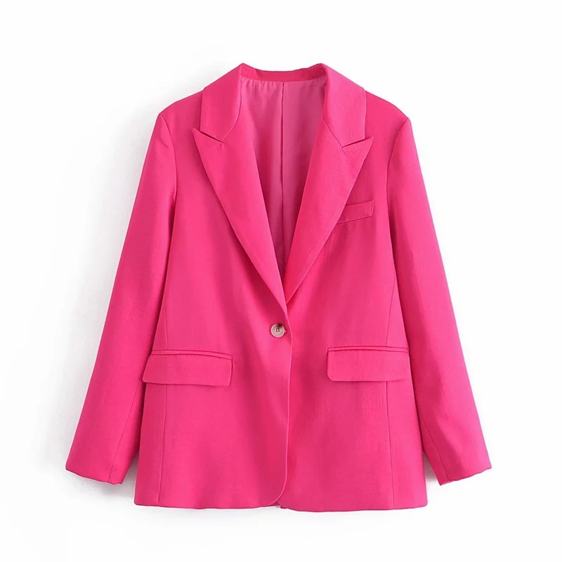 Damen Zweiteiliges Anzug-Set mit Oversized-Blazer und hochtaillierter Weitbein-Hose Nord Taschen