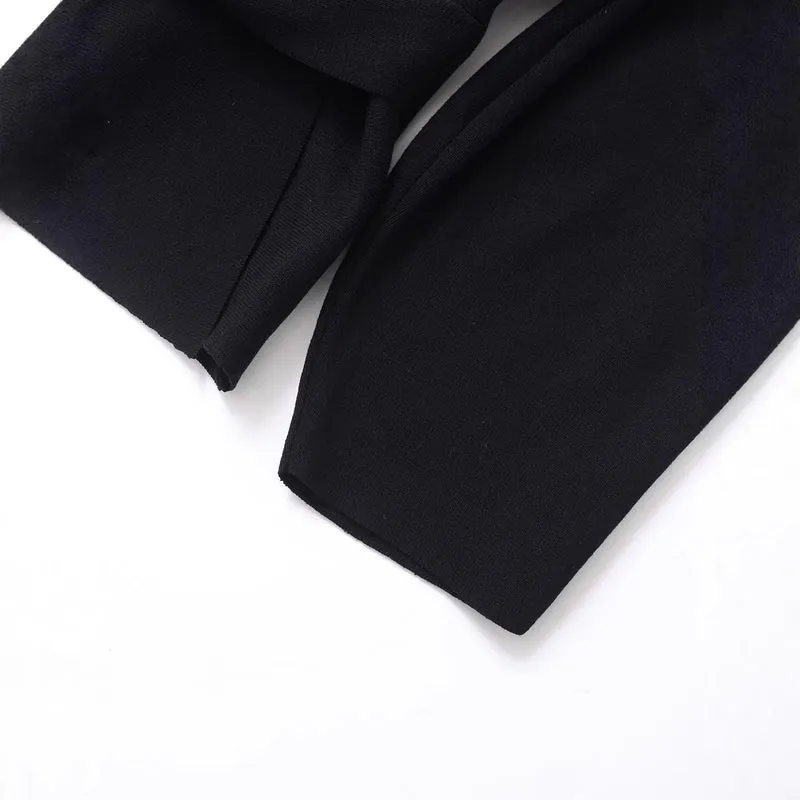 Damen Wickeljacke mit Taillengürtel und Volant-Saum Nord Taschen