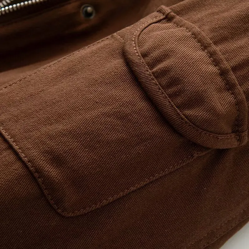 Damen Wattierte Parka-Jacke mit Teddyfutter und Kunstpelzkapuze Nord Taschen