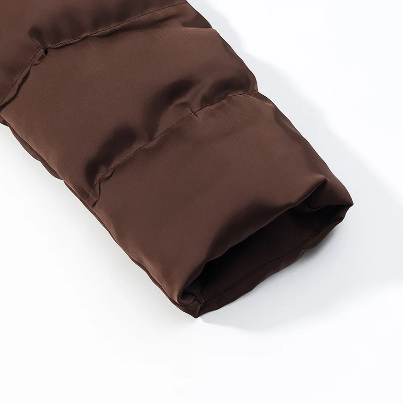 Damen Wärmende Kurz-Steppjacke mit Oversize-Kragen und 2‑Wege‑Reißverschluss Nord Taschen
