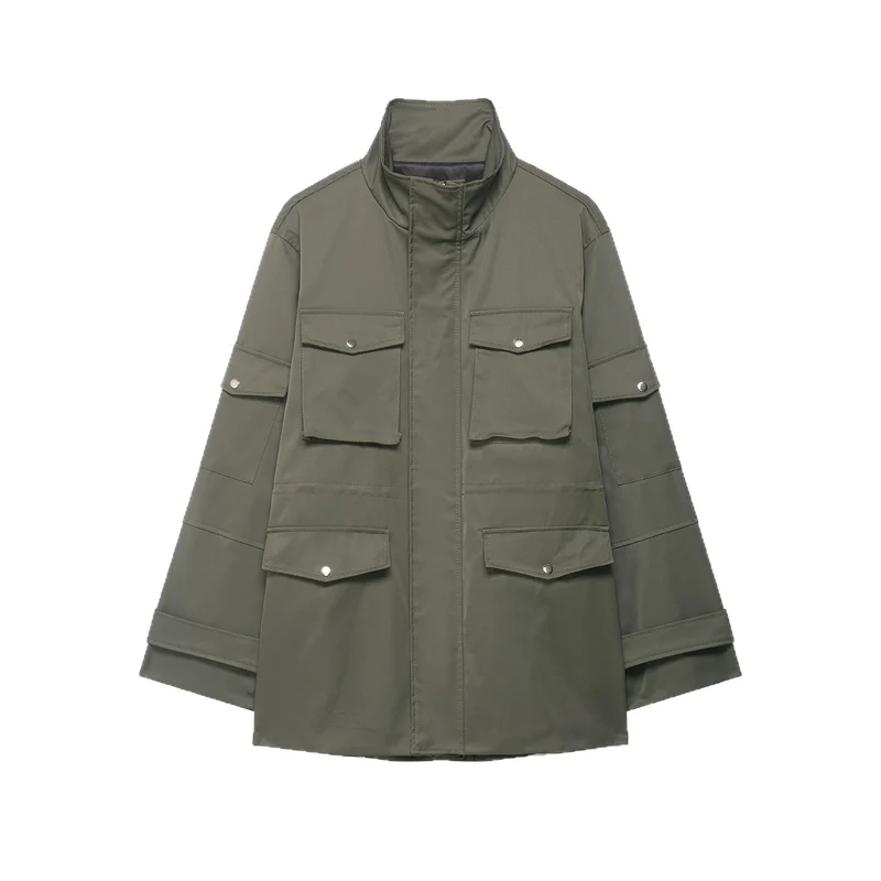 Damen Utility-Parka mit aufgesetzten Pattentaschen und hohem Stehkragen Nord Taschen