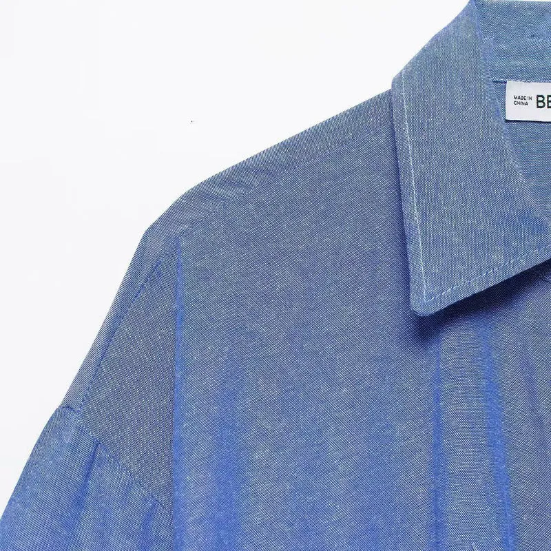 Damen Tunika-Hemdbluse mit Kordelzug und dreiviertel Kimonoärmeln Nord Taschen