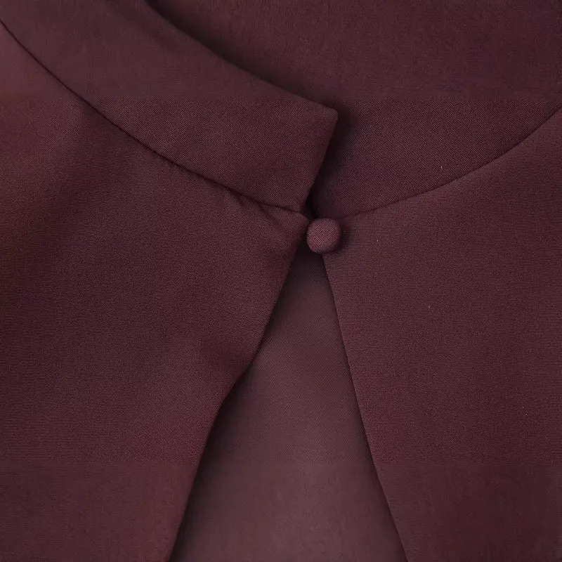 Damen Top mit Capelet-Überwurf und taillierter Peplum‑Silhouette Nord Taschen