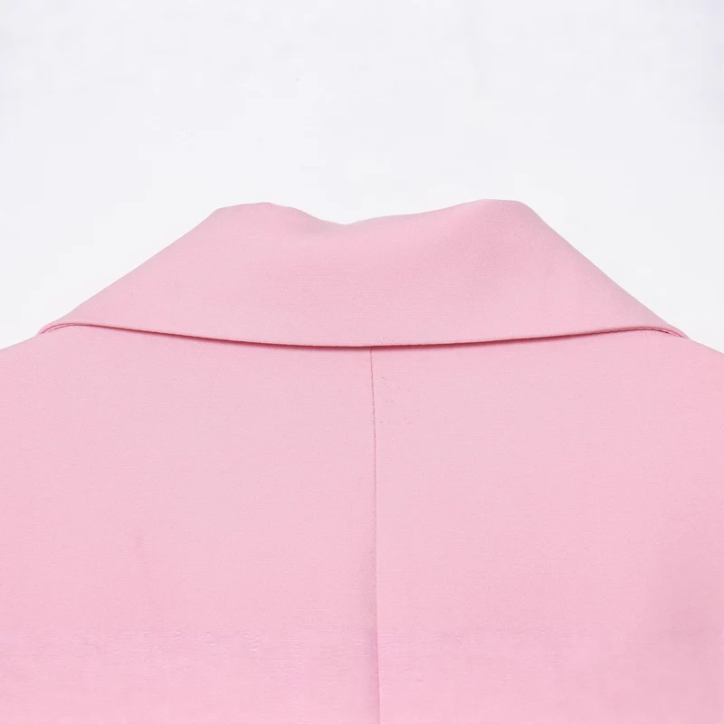 Damen Taillierter Blazer mit Deko‑Rosen‑Gürtel und Reverskragen Nord Taschen