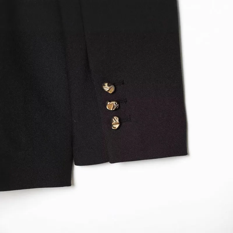 Damen Taillierter Blazer mit breitem Gürtel und goldener Ovalschließe Nord Taschen