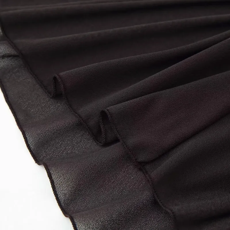 Damen Stufiger Chiffon‑Maxirock mit Volants Nord Taschen