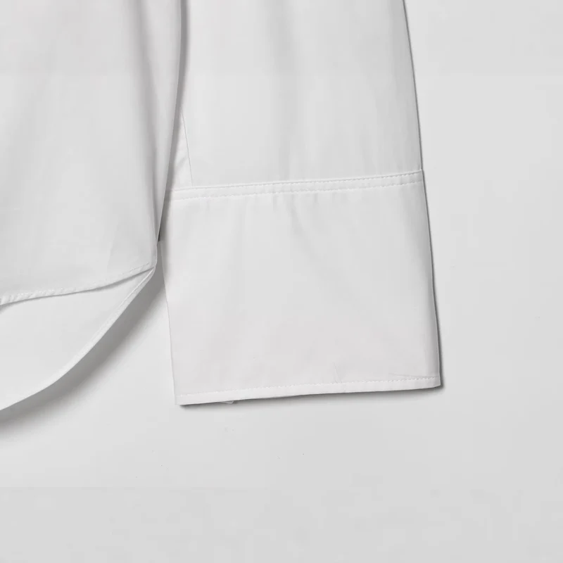 Damen Schluppenbluse mit weitem Oversize‑Schnitt und asymmetrischem Bindeschal Nord Taschen